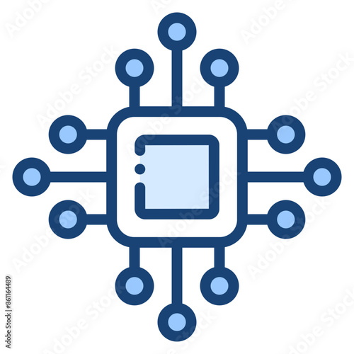 cpu chip computer processor icon