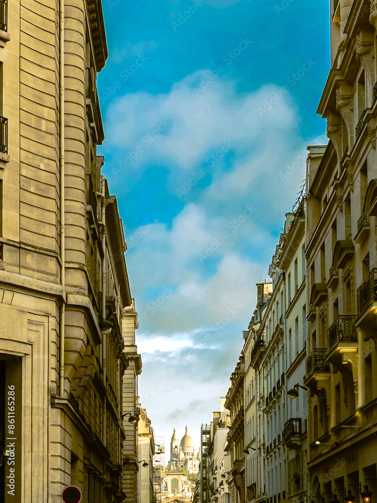 Street view of Paris city, France. Street view of Paris city, France.