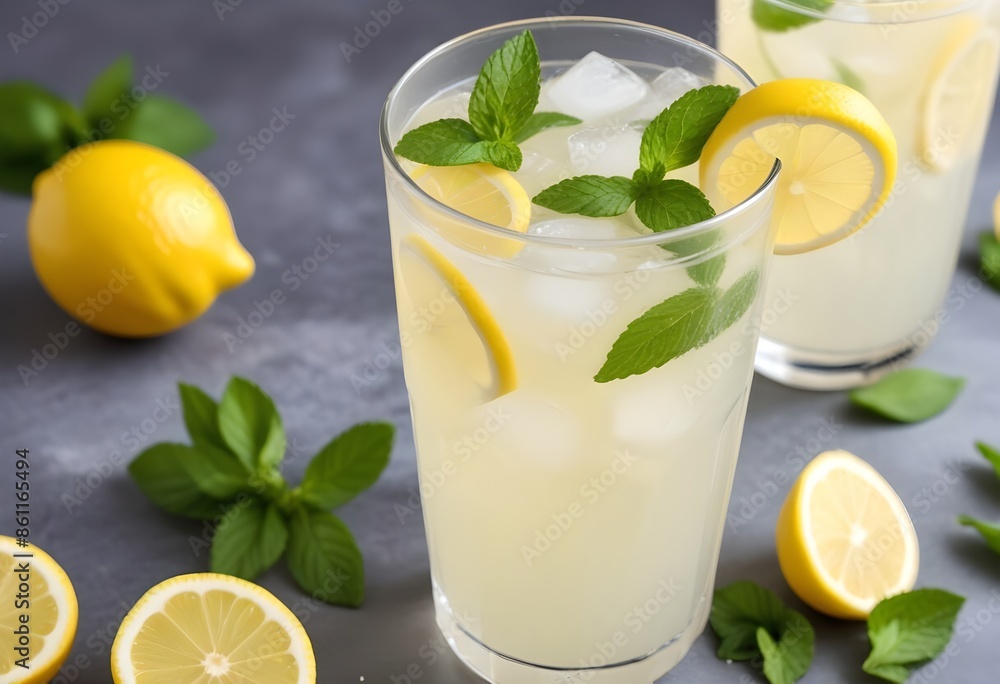 Fresh lemon juice, lime with mint Fresh lemon juice, lime with mint