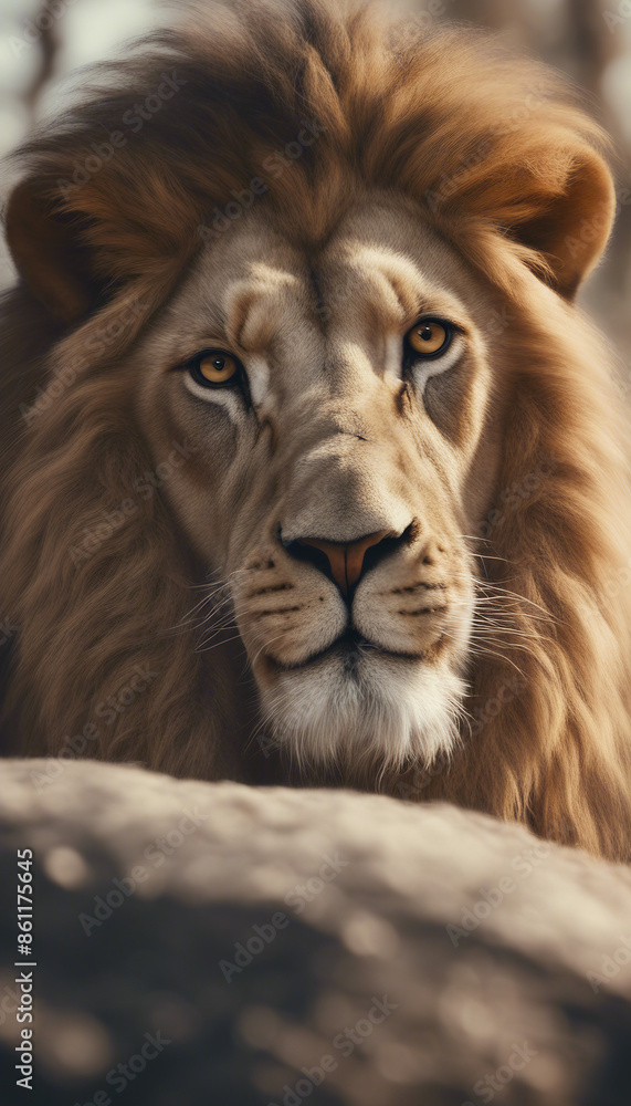 Lion and Lamb stand together Lion and Lamb stand together