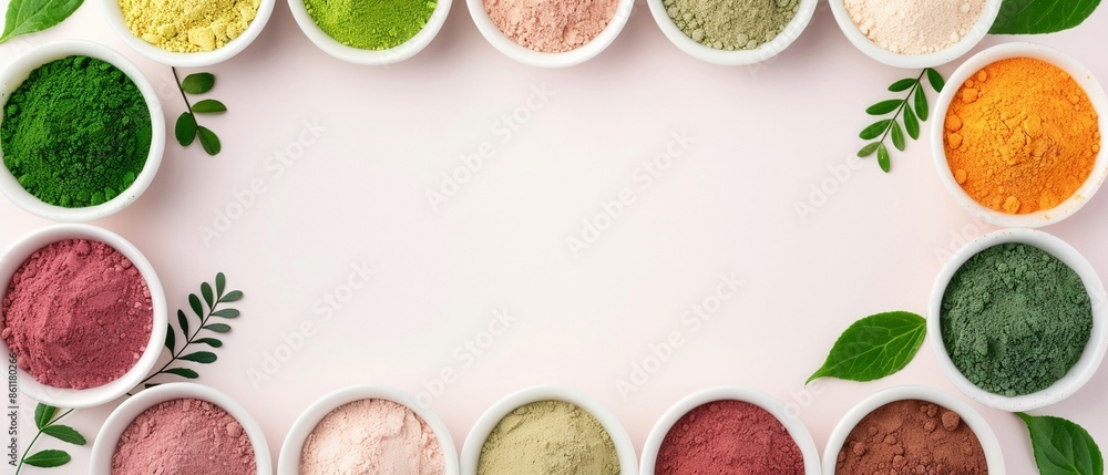 Sophisticated organic baby food frame with jars of homemade purees and fresh herbs, perfect for a refined and natural display on a white background Sophisticated organic baby food frame with jars of homemade purees and fresh herbs, perfect for a refined and natural display on a white background