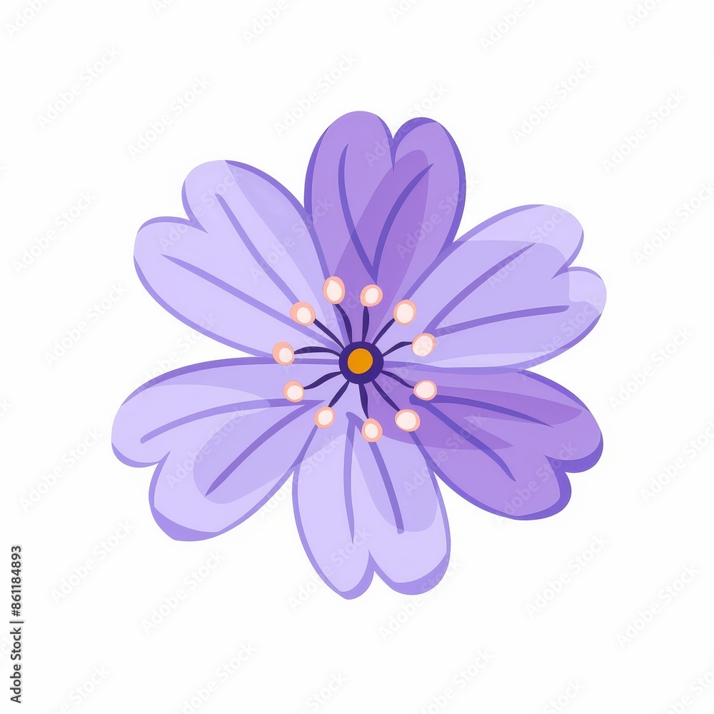 Flowers collection with violets, chamomile, daisy and spring. Growing concept. Camomile icon. Love card. Flat design. Isolated. White background. Modern illustration. Flowers collection with violets, chamomile, daisy and spring. Growing concept. Camomile icon. Love card. Flat design. Isolated. White background. Modern illustration.