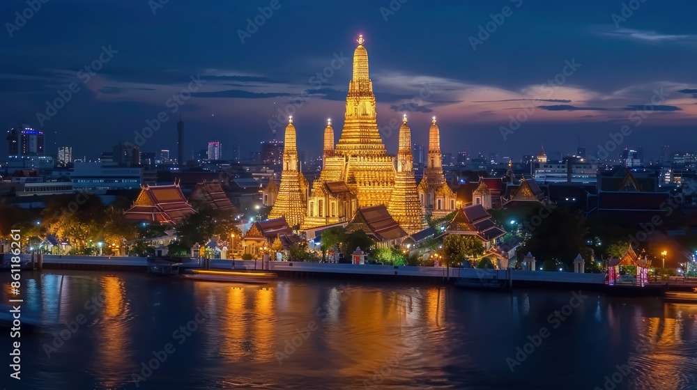 Thai temple, Wat Arun Ratchawararam Thai temple, Wat Arun Ratchawararam