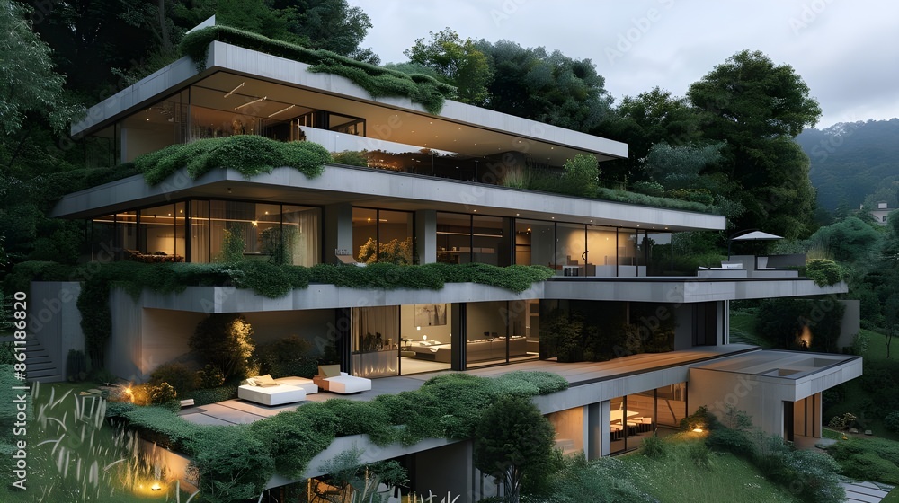 Futuristic building architecture business building Futuristic building architecture business building