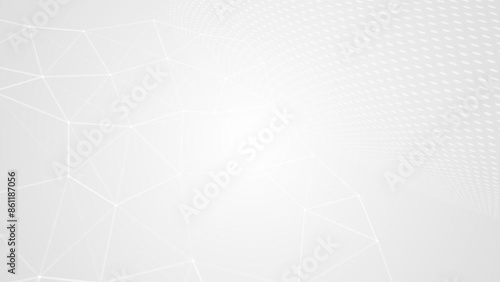 White color abstract modern design low poly pattern geometrical seamless loop able background for presentation