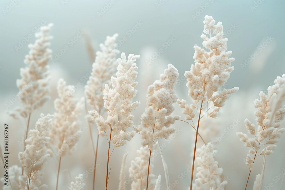 Tall Reeds Swaying Under A Cloudy Sky Close Up: Graceful Movement Amidst Moody Atmosphere Tall Reeds Swaying Under A Cloudy Sky Close Up: Graceful Movement Amidst Moody Atmosphere