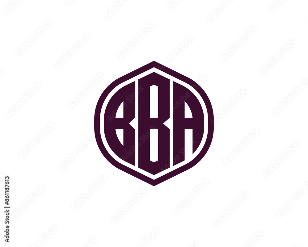 BBA logo design vector template BBA logo design vector template