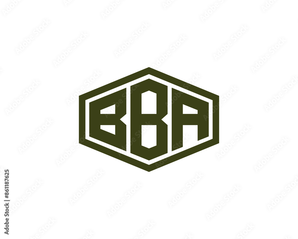 BBA logo design vector template BBA logo design vector template