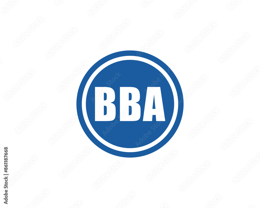 BBA logo design vector template BBA logo design vector template