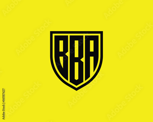 BBA logo design vector template