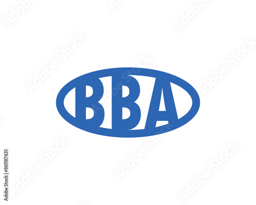 BBA logo design vector template