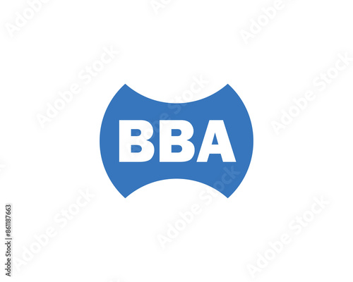 BBA logo design vector template