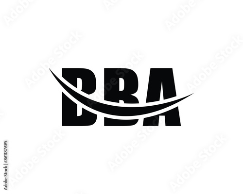 BBA logo design vector template