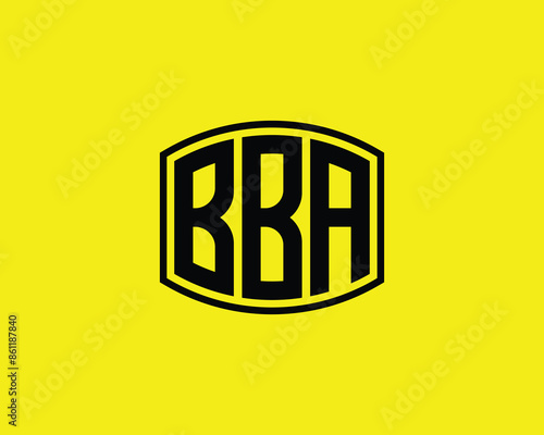BBA logo design vector template