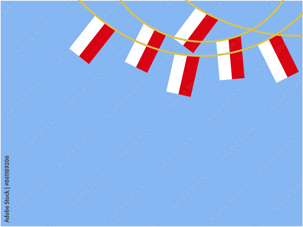 Fototapeta premium Indonesian Celebration Independence Day Illustration