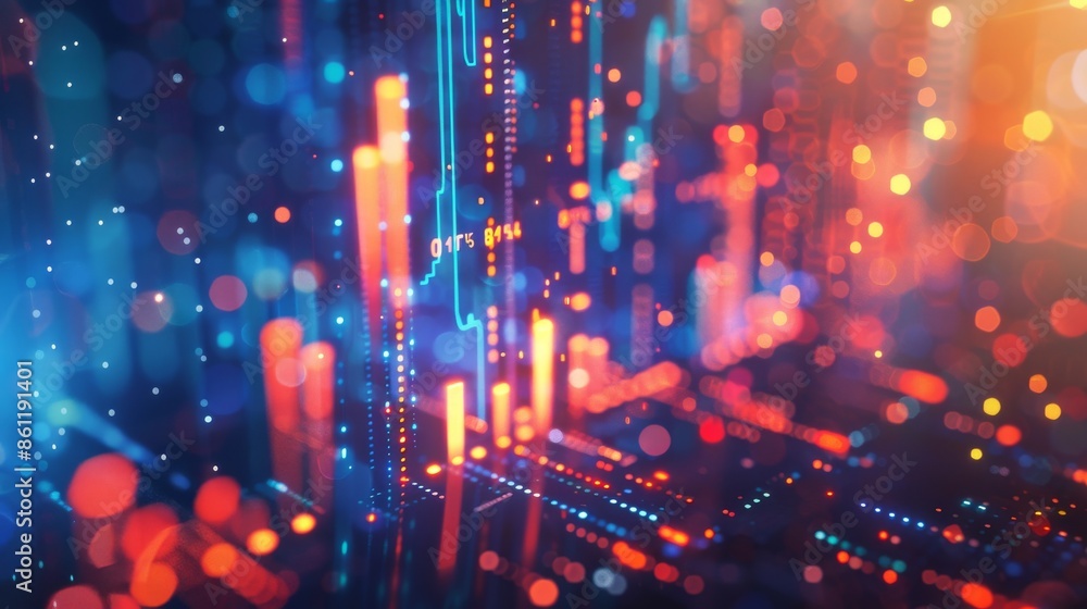 Infographics that visualize data with artificial intelligence Infographics that visualize data with artificial intelligence