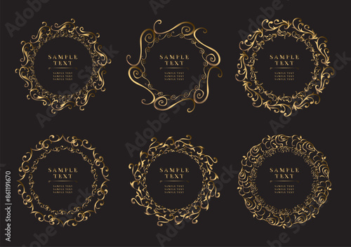 アンティーク　ビンテージ　フレーム飾り枠
