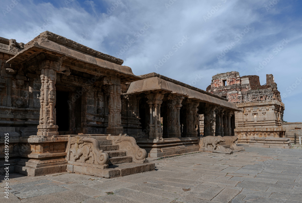 Bala-Krishny Temple among the ruins of the city of Vijayanagara. Hampi. India. Bala-Krishny Temple among the ruins of the city of Vijayanagara. Hampi. India.
