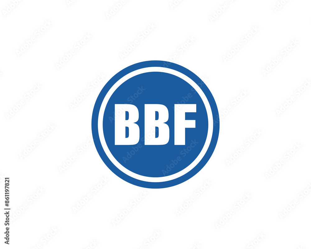 BBF logo design vector template BBF logo design vector template