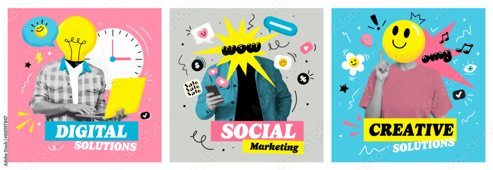 Collage poster design - Creative Solutions Collage poster design - Creative Solutions