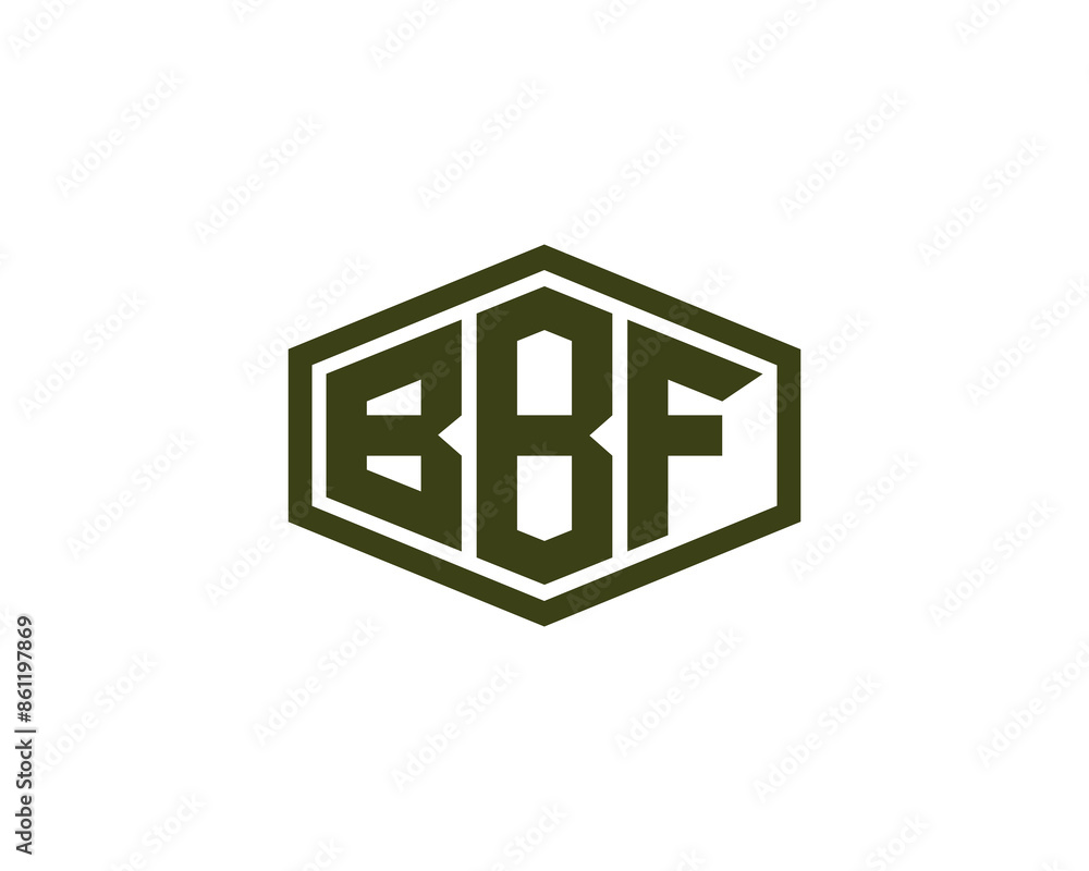 BBF logo design vector template BBF logo design vector template