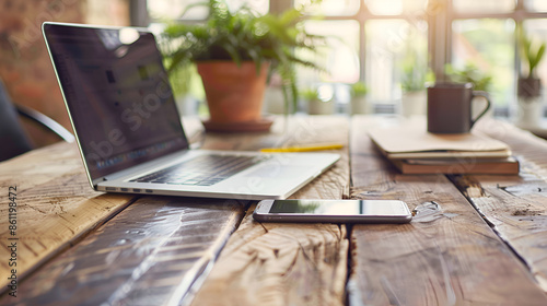 Wallpaper Mural Close-up view of professional businesswoman working on her project while typing on laptop computer in her office room,Wood office desk table with a lot of things tablet, laptop, smartphone, notepad 
 Torontodigital.ca