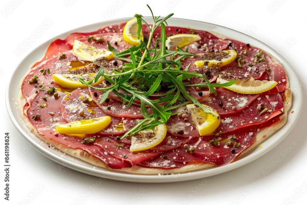 Flavorful Carpaccio Pizza with Finest Eye of Round Beef Flavorful Carpaccio Pizza with Finest Eye of Round Beef