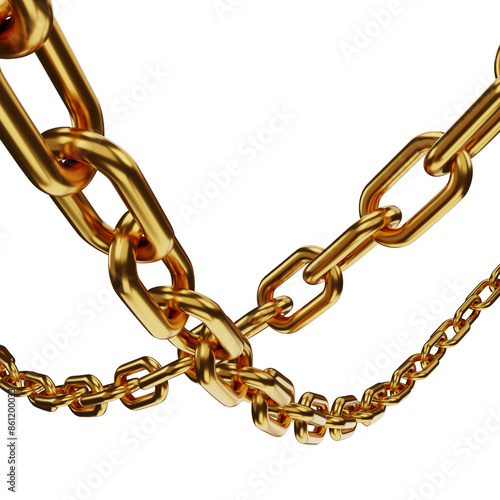 3D Chrome Chains