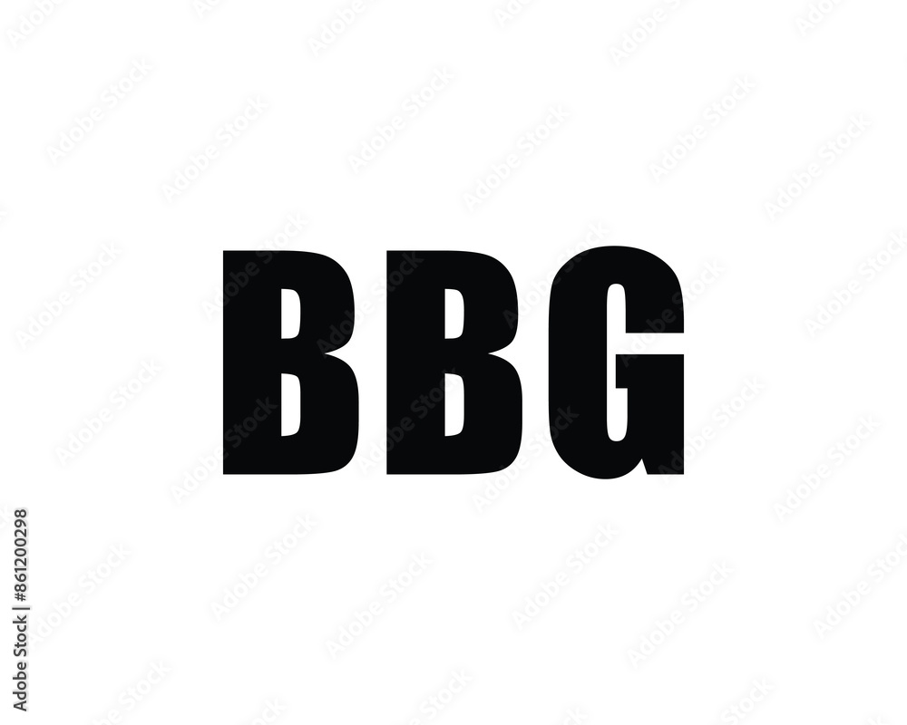 BBG logo design vector template BBG logo design vector template