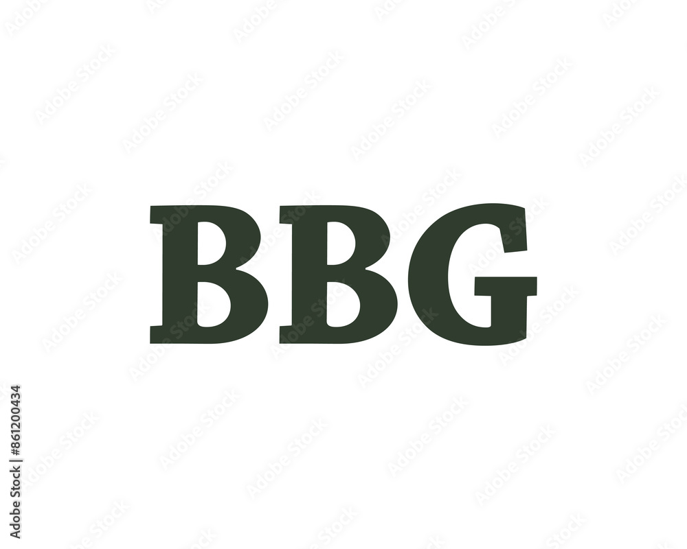 BBG logo design vector template BBG logo design vector template