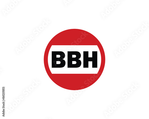 BBH logo design vector template photo