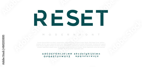 Reset Modern minimal abstract alphabet fonts.
