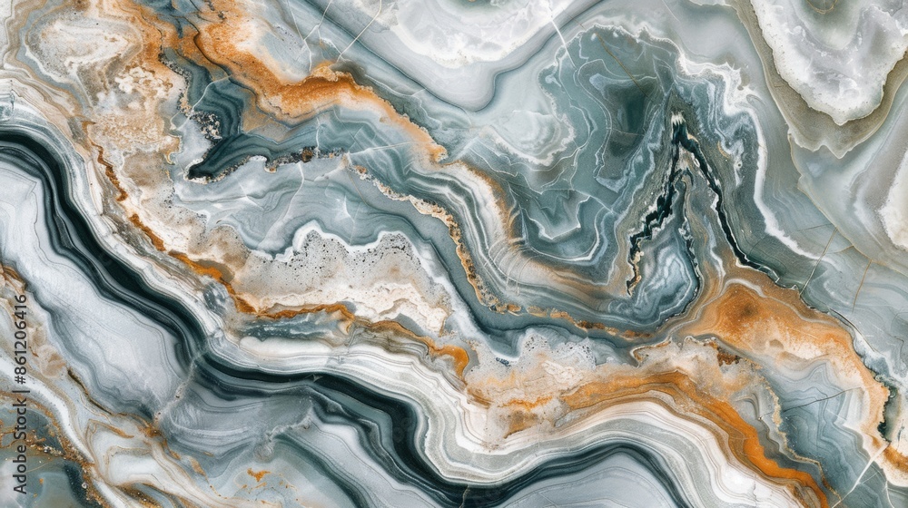 Abstract marble texture with fluid swirls of blue, white, and orange. Perfect for backgrounds, wallpapers, and artistic designs. Abstract marble texture with fluid swirls of blue, white, and orange. Perfect for backgrounds, wallpapers, and artistic designs.