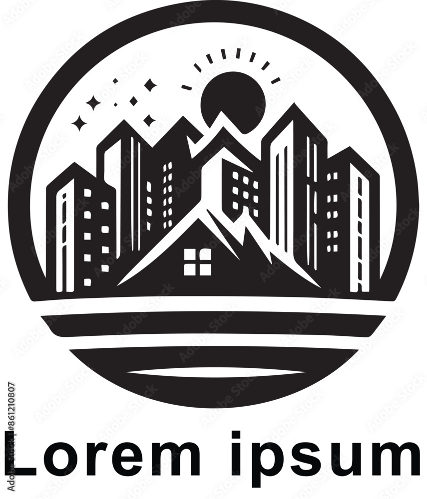 Fototapeta premium real estate logo design 
