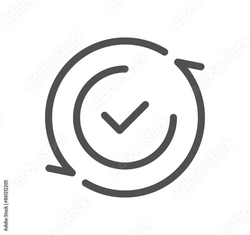 Seo and promotion related icon outline and linear vector.	
