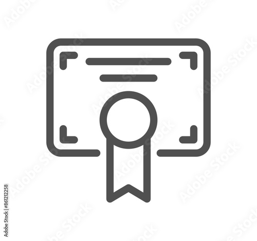 Seo and promotion related icon outline and linear vector.	
