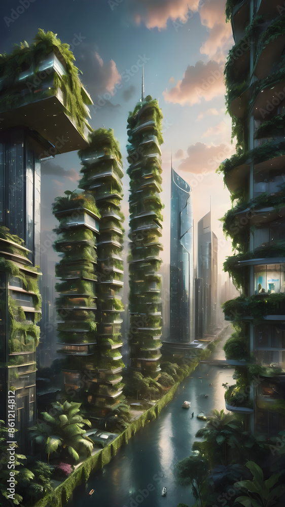 Imagine a world where nature and technology have seamlessly blended together. Imagine a world where nature and technology have seamlessly blended together.