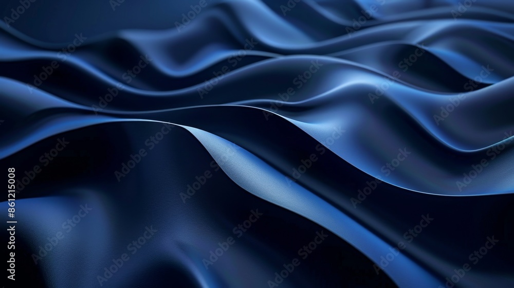 Abstract blue layered waves pattern. Digital 3D illustration with flowing shapes. Abstract blue layered waves pattern. Digital 3D illustration with flowing shapes.