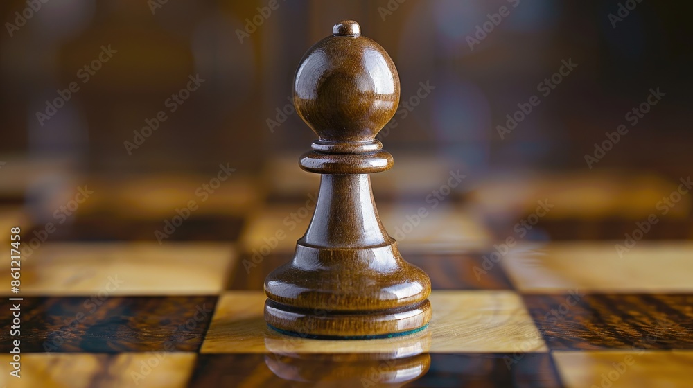clean background showcasing a detailed close up of a chess pawn clean background showcasing a detailed close up of a chess pawn