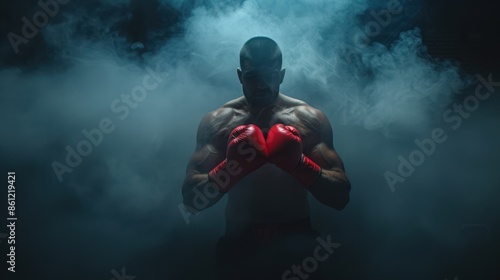 The Boxer in Red Gloves photo