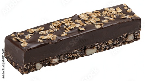 A Single Chocolate-Covered Oat Bar © pvl0707