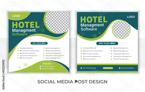 Social media post design template