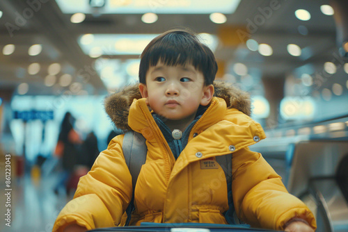 Wallpaper Mural Generative AI composition image of traveling concept young person woman man at airport bus railway station Torontodigital.ca