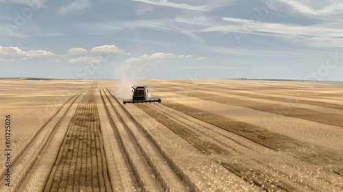 A Golden Harvest Under a Summer Sky