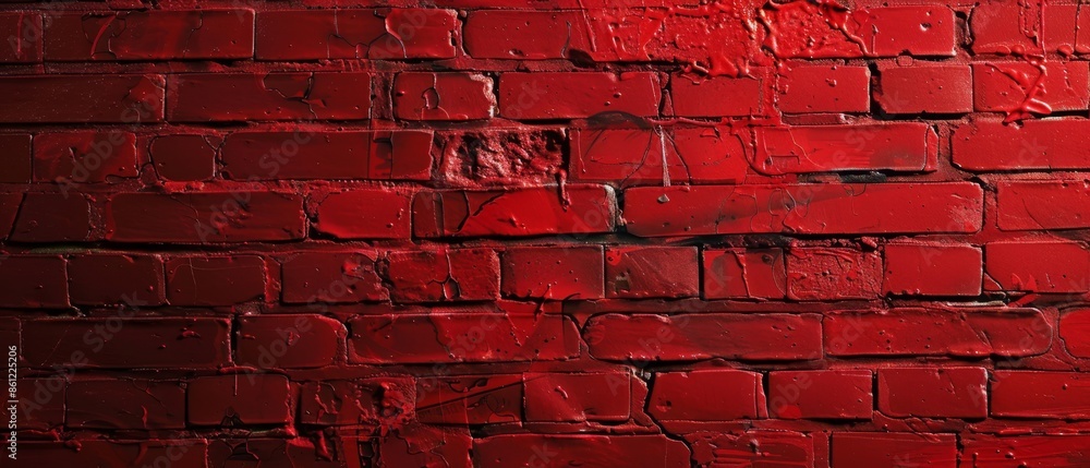 Red textured brick wall for backgrounds or building interiors Red textured brick wall for backgrounds or building interiors