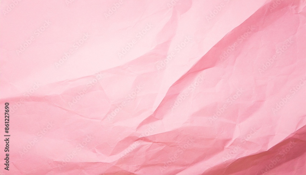crumpled pink paper texture background