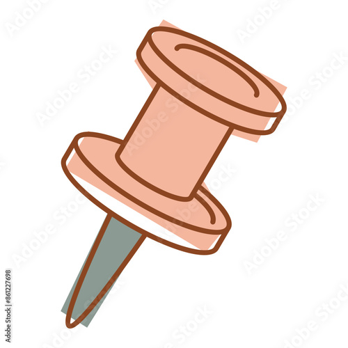 Abstract pushpin Vector