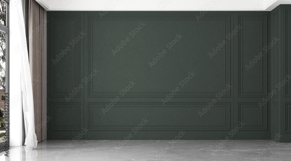 Modern cozy living room and empty green pattern wall texture background interior design.3D rendering
Modern cozy living room and empty green pattern wall texture background interior design.3D rendering