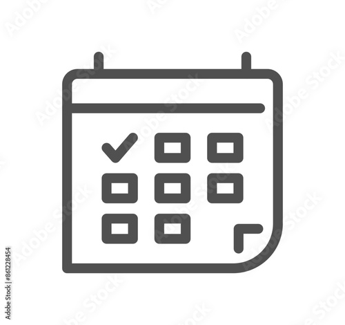 Seo and promotion related icon outline and linear vector.	
