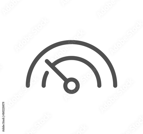 Seo and promotion related icon outline and linear vector.	
